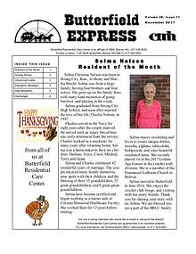 Butterfield Residential Care Center's Butterfield Express