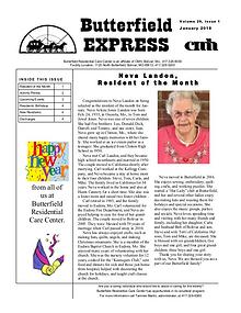 Butterfield Residential Care Center's Butterfield Express