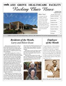 Ash Grove Healthcare Facility's Rocking Chair News