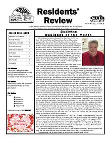 CMHCF Residents' Review