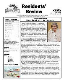 CMHCF Residents' Review