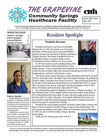 Community Springs Healthcare Facility's The Grapevine