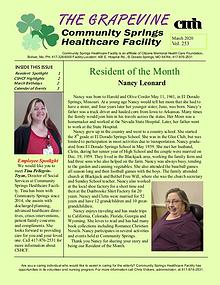 Community Springs Healthcare Facility's The Grapevine