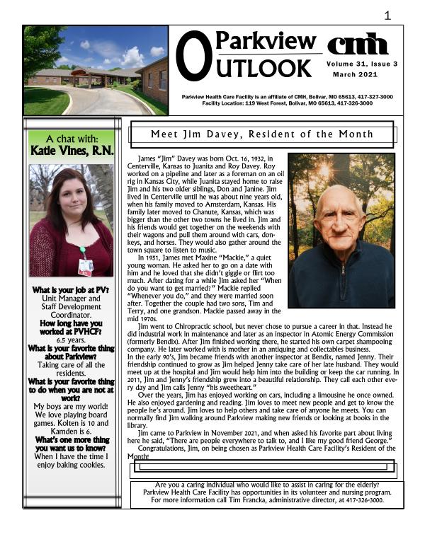 Parkview Outlook March 2021