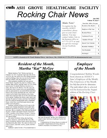 Ash Grove Healthcare Facility's Rocking Chair News