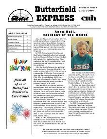 Butterfield Residential Care Center's Butterfield Express