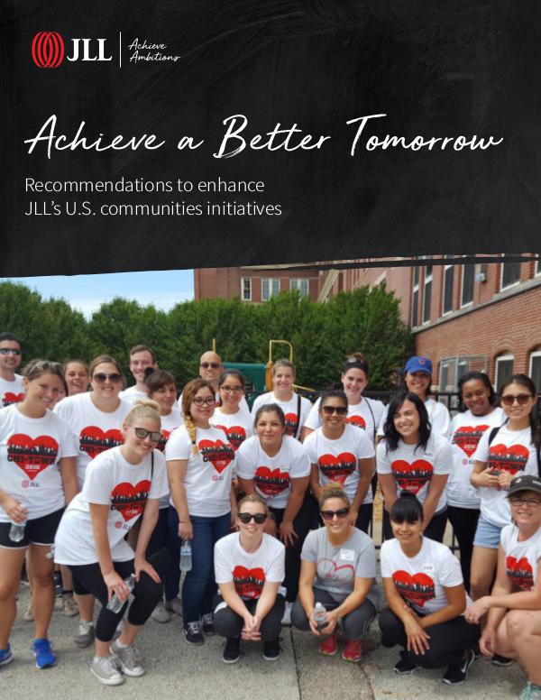 JLL Building a Better Tomorrow - U.S. Recommendation Recommendation