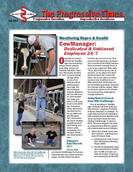 Progressive Times Fall 2015 MN Select Sires Volume1