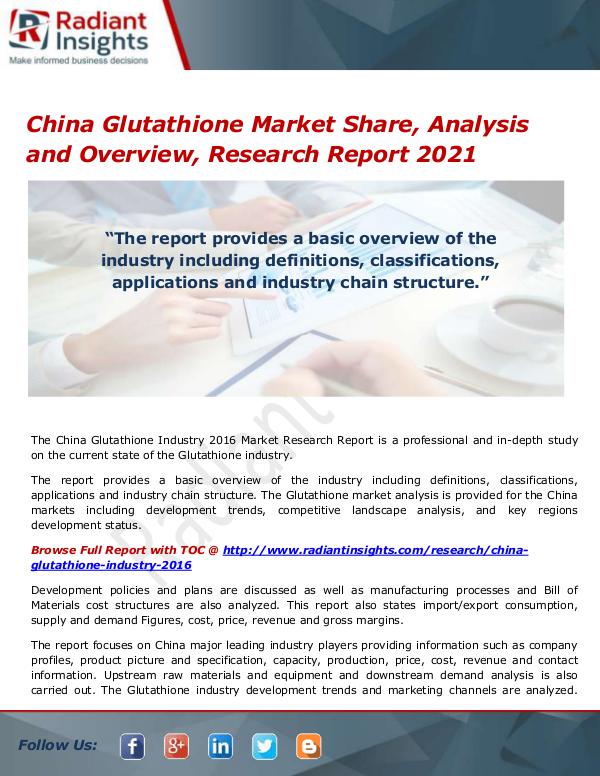 Glutathione Market