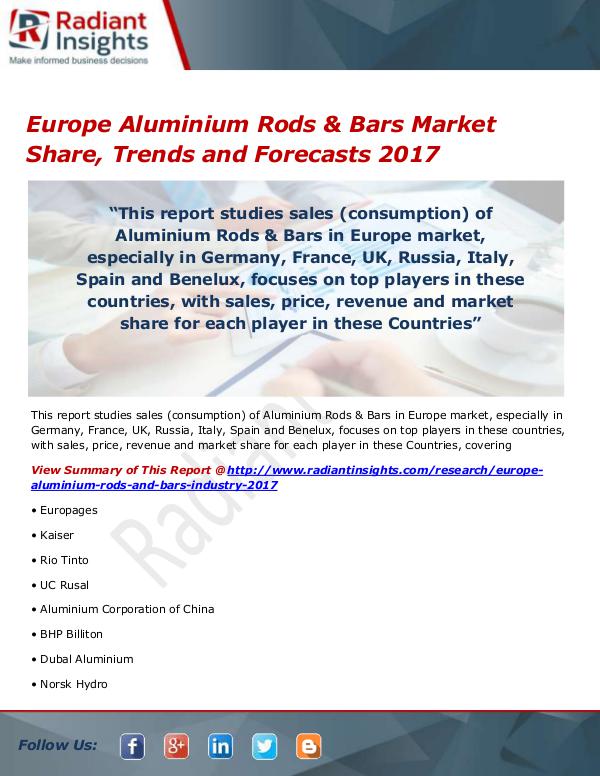 Europe Aluminium Rods & Bars Market Size, Share, G