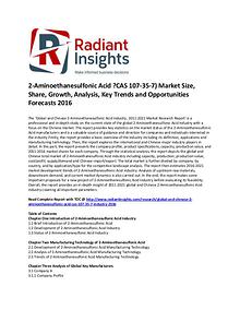 2-Aminoethanesulfonic Acid ?CAS 107-35-7) Market Share 2016