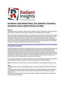 Interleukin 1 Beta Market Share, Size, Definition, 2016