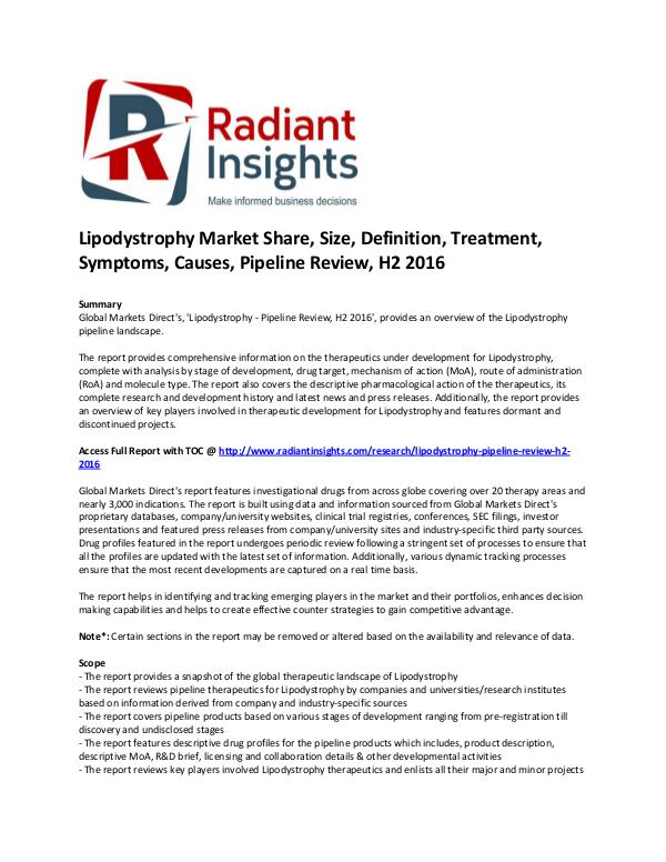 'Lipodystrophy Market