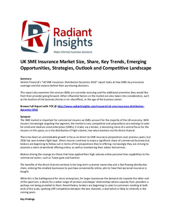 UK SME Insurance Market