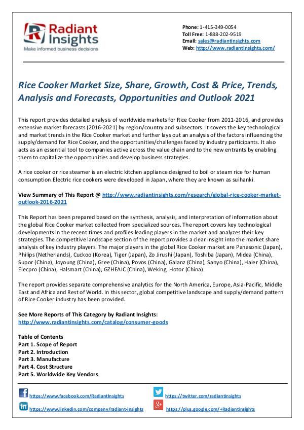 Rice Cooker Market