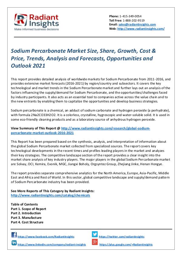 Sodium Percarbonate market