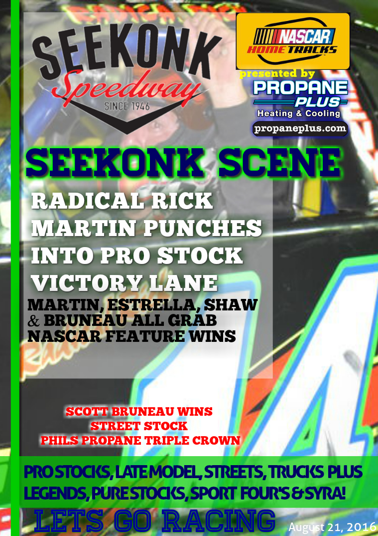 Seekonk Speedway Race Magazine August 19-20 Weekend Recap