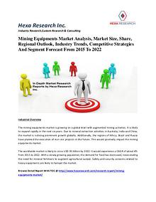 Mining Equipments Market Analysis, Market Size, Share, Regional Outlo