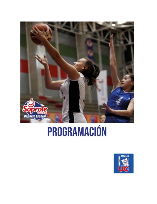 PROGRAMACIÓN BÁSQUETBOL