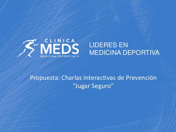 Presentación "Jugar Seguro" de MEDS