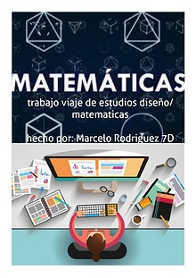 trabajo, viaje de estudios matematicas/diseño