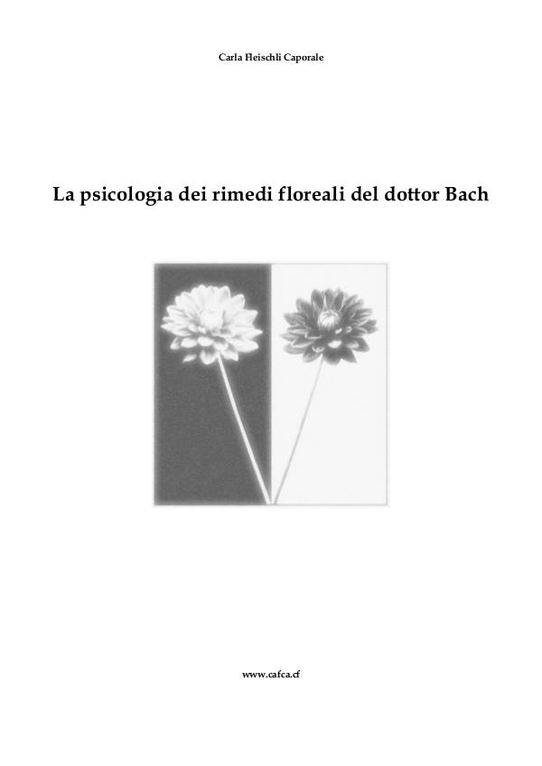 La psicologia dei Fiori di Bach