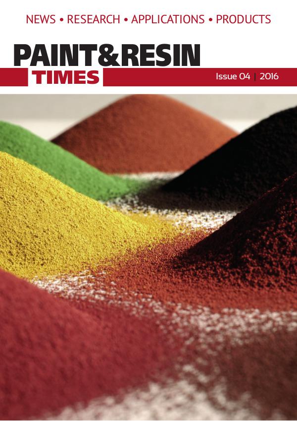 Paint & Resin Times - Issue 3 2016 alex.dann@newbusinessmedia.co