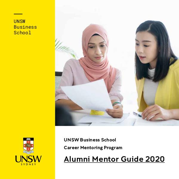 UNSW Business School Career Mentoring Program 2020