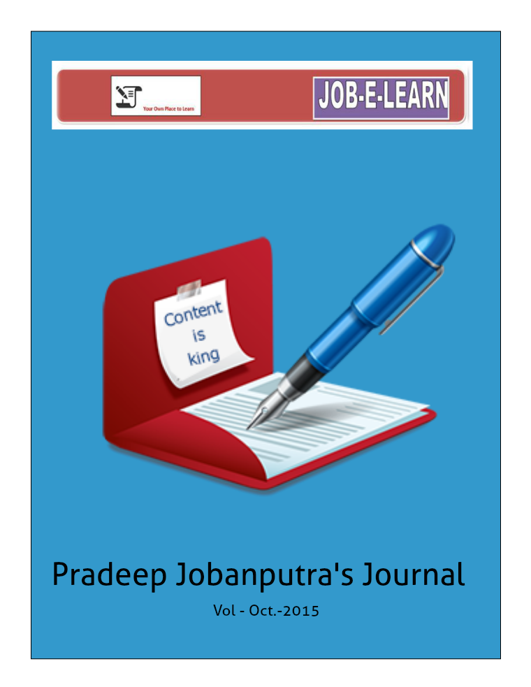 JOB E LEARN Vol -1 issue -1