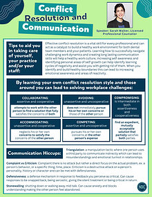 Conflict Resolution and Communication Tips