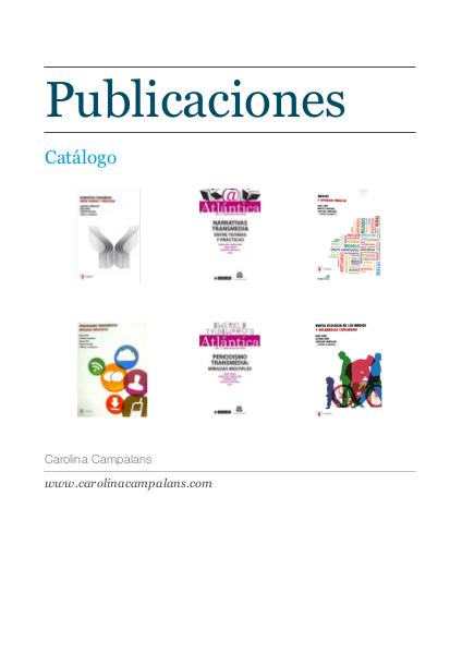 Catálogo de publicaciones 1