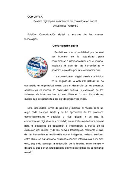 COMUNYCATE Revista especializada