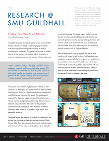 SMU Guildhall Research White Paper