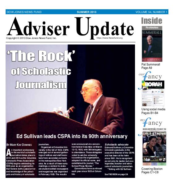 Adviser Update Summer 2013