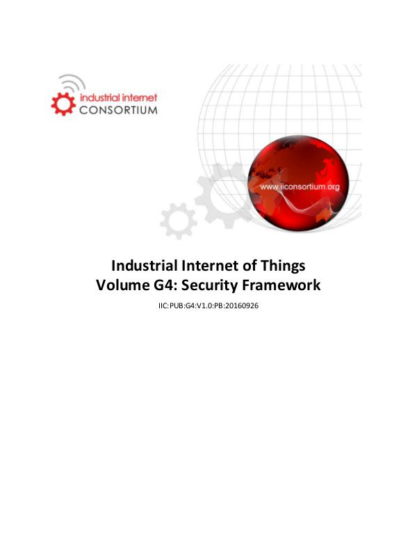 Industrial Internet Security Framework v 1.0