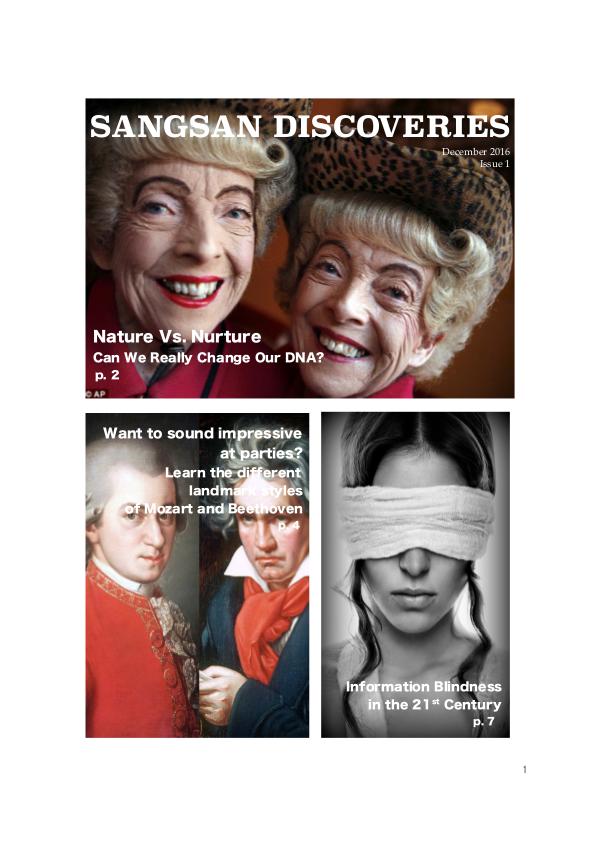 Sangsan Discoveries 1