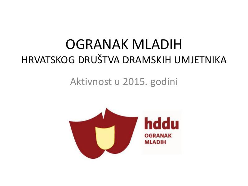 3 Ogranak mladih HDDU-a u 2015. godini