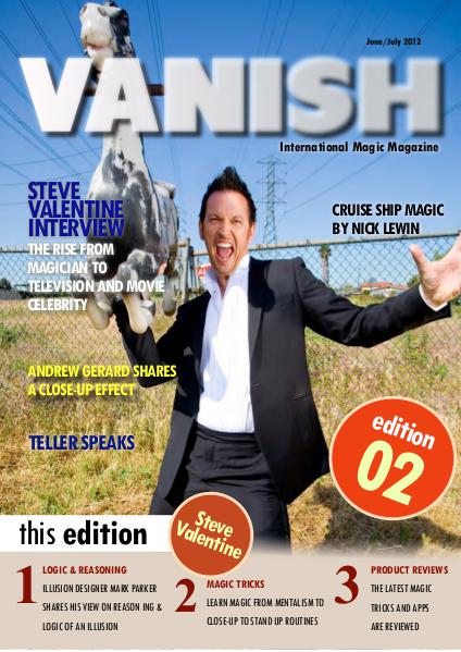 VANISH MAGIC BACK ISSUES Steve Valentine