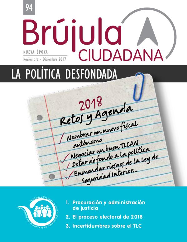 BRUJULA CIUDADANA Retos y agenda para 2018