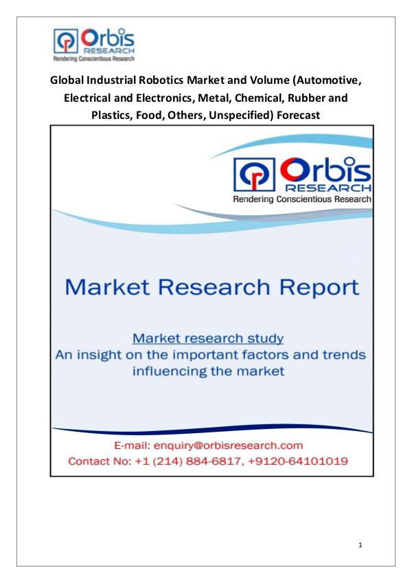 Industry Analysis Forecast 2020: Industrial Robotics Market Analys