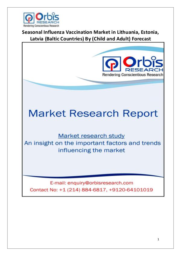 Industry Analysis Seasonal Influenza Vaccination Market