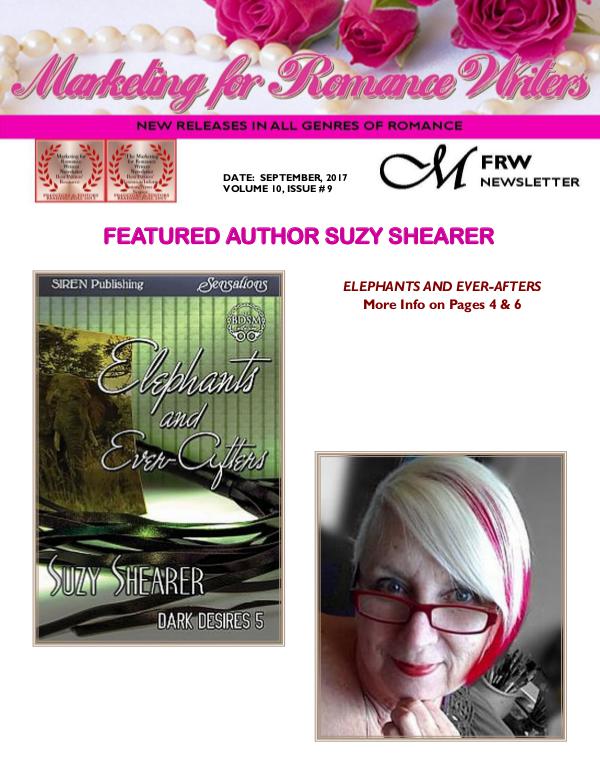 Marketing for Romance Writers Newsletter September, 2017 Volume # 10, Issue # 9