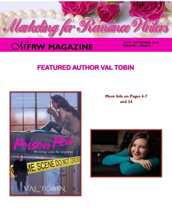 Marketing for Romance Writers Magazine September, 2018 Volume # 1, Issue # 9