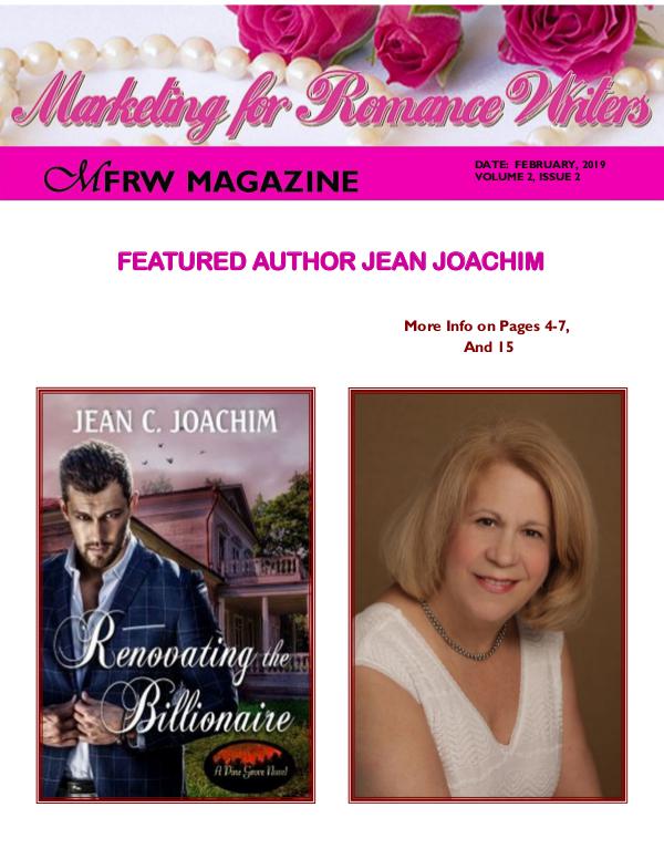 Marketing for Romance Writers Magazine February, 2019 Volume # 2, Issue # 2