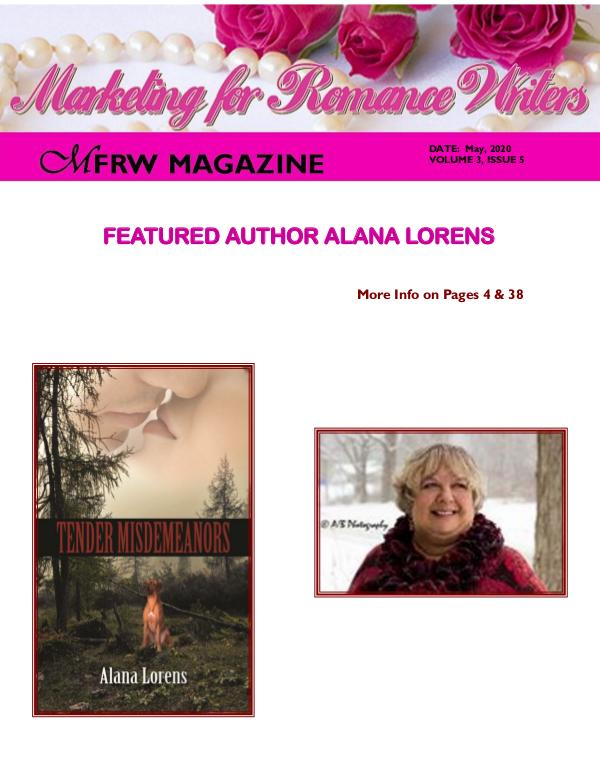 Marketing for Romance Writers Magazine May, 2020 Volume # 3, Issue # 5