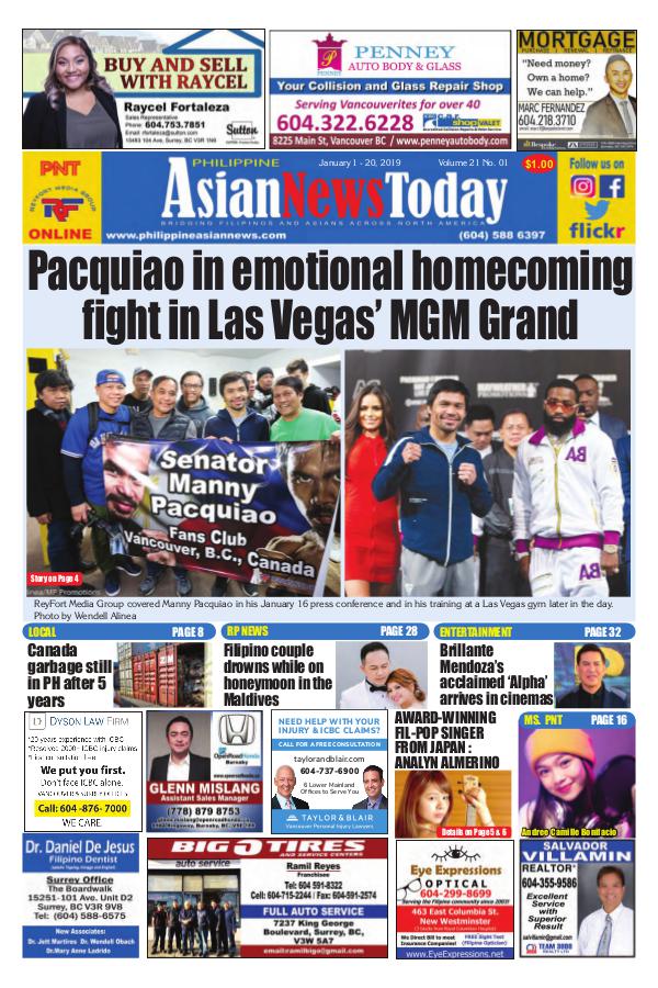 Philippine Asian News Today Vol 21 No 01