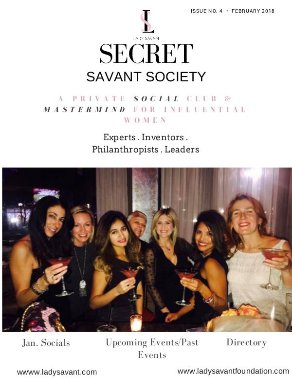 Secret Savant Society -January FEB/MARCH ISSUE