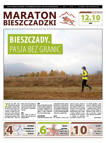 Biuletyn Maraton Bieszczadzki Maraton Bieszczadzki nr 1 / 2014