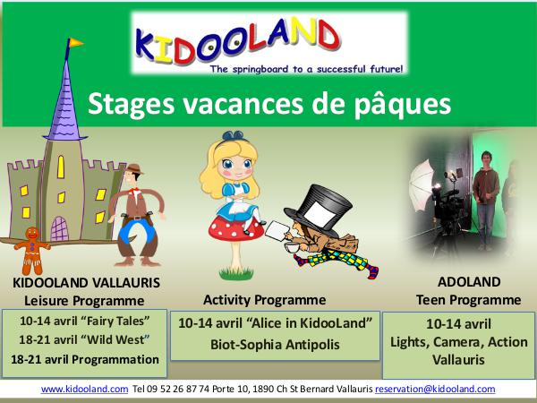 Easter Paques 2017 Easter Paques stages vacances ALpes Maritimes