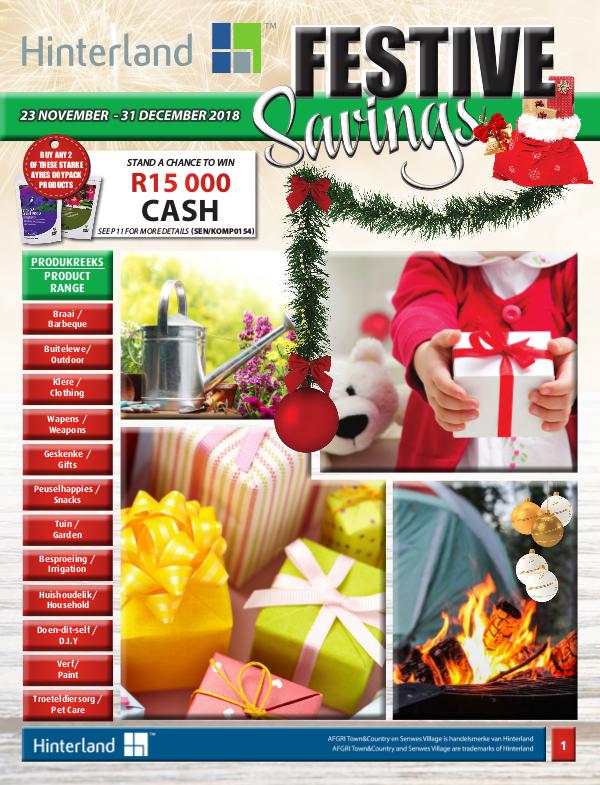 Hinterland Promotions Hinterland Festive Savings